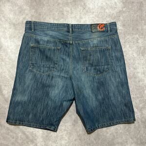 Y2K ECKO Unltd Jorts Shorts Medium Wash Blue size 40